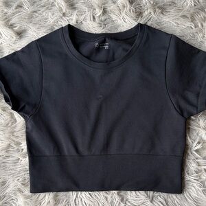 Aerie offline Seamless Classic Black Crop Top